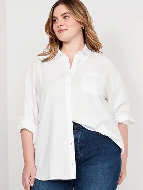 Old Navy Women’s ‘The Boyfriend Shirt’
